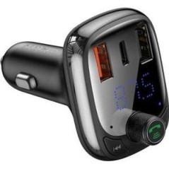 Baseus CCMT000101 FM Transmitter 875 - 108 MHz Bluetooth Black | Premium Sound Quality & Stylish Design